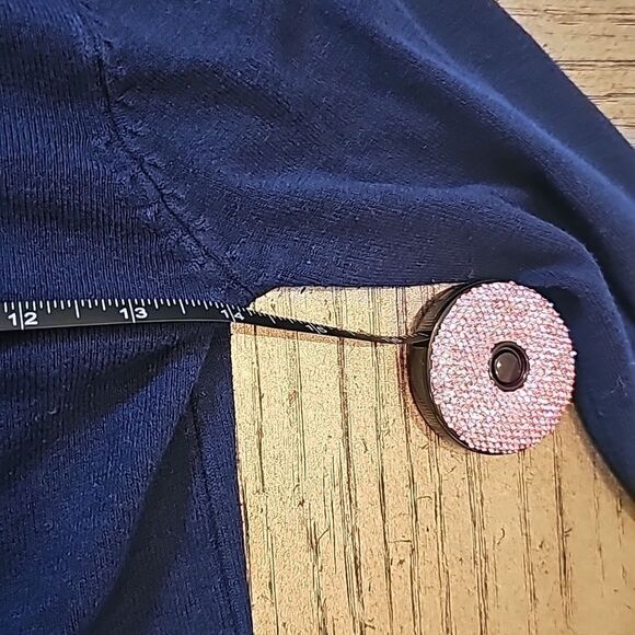 Navy cardigan jacket size S - Picture 7 of 9